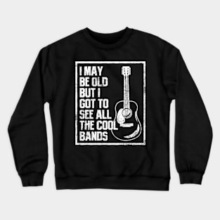 Guitar Band Guitarist Vintage Crewneck Sweatshirt